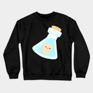 Axolotl in a bottle Crewneck Sweatshirt